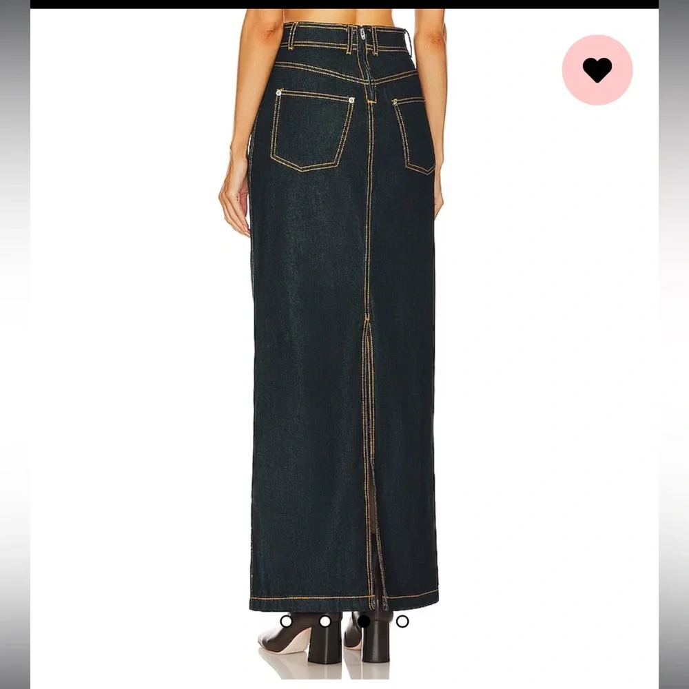 NWT HELSA DENIM MAXI SKIRT in INDIGO - 26 - Picture 8 of 12